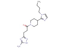 3-{3-[4-(1-butyl-1H-imidazol-2-yl)-1-piperidinyl]-3-oxopropyl}-1H-1,2,4-triazol-5-amine
