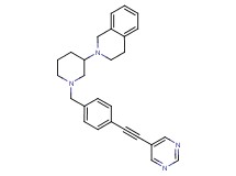 2-{1-[4-(5-pyrimidinylethynyl)benzyl]-3-piperidinyl}-1,2,3,4-tetrahydroisoquinoline