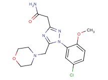 2-[1-(5-chloro-2-methoxyphenyl)-5-(morpholin-4-ylmethyl)-1H-1,2,4-triazol-3-yl]acetamide