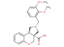 (3aR*,9bR*)-2-(2,3-dimethoxybenzyl)-1,2,3,9b-tetrahydrochromeno[3,4-c]pyrrole-3a(4H)-carboxylic acid