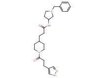 N-(1-benzyl-3-pyrrolidinyl)-3-{1-[3-(1H-pyrazol-4-yl)propanoyl]-4-piperidinyl}propanamide