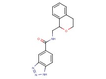 N-(3,4-dihydro-1H-2-benzopyran-1-ylmethyl)-1H-1,2,3-benzotriazole-5-carboxamide