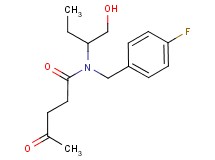 N-(4-fluorobenzyl)-N-[1-(hydroxymethyl)propyl]-4-oxopentanamide