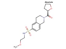 N-(2-methoxyethyl)-2-[(2R)-tetrahydrofuran-2-ylcarbonyl]-1,2,3,4-tetrahydroisoquinoline-6-sulfonamide
