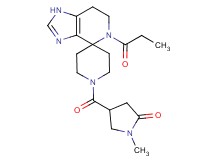 1-methyl-4-[(5-propionyl-1,5,6,7-tetrahydro-1'H-spiro[imidazo[4,5-c]pyridine-4,4'-piperidin]-1'-yl)carbonyl]pyrrolidin-2-one