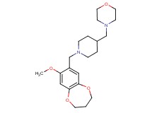 4-({1-[(8-methoxy-3,4-dihydro-2H-1,5-benzodioxepin-7-yl)methyl]-4-piperidinyl}methyl)morpholine