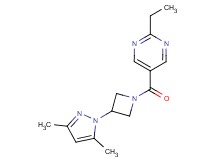 5-{[3-(3,5-dimethyl-1H-pyrazol-1-yl)azetidin-1-yl]carbonyl}-2-ethylpyrimidine