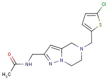 N-({5-[(5-chloro-2-thienyl)methyl]-4,5,6,7-tetrahydropyrazolo[1,5-a]pyrazin-2-yl}methyl)acetamide