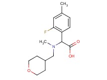 (2-fluoro-4-methylphenyl)[methyl(tetrahydro-2H-pyran-4-ylmethyl)amino]acetic acid