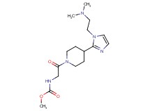 methyl [2-(4-{1-[2-(dimethylamino)ethyl]-1H-imidazol-2-yl}-1-piperidinyl)-2-oxoethyl]carbamate