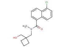 5-chloro-N-{[1-(hydroxymethyl)cyclobutyl]methyl}-N-methyl-1-naphthamide