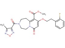 methyl 9-[2-(2-fluorophenyl)ethoxy]-3-[(4-methyl-1,2,5-oxadiazol-3-yl)carbonyl]-7-oxo-1,2,3,4,5,7-hexahydropyrido[1,2-d][1,4]diazepine-10-carboxylate