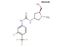 N-[3-fluoro-4-(trifluoromethyl)phenyl]-N'-[(3R,5S)-5-(hydroxymethyl)-1-methylpyrrolidin-3-yl]urea