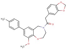 4-(1,3-benzodioxol-5-ylacetyl)-9-methoxy-7-(4-methylphenyl)-2,3,4,5-tetrahydro-1,4-benzoxazepine