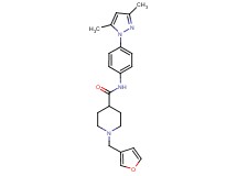 N-[4-(3,5-dimethyl-1H-pyrazol-1-yl)phenyl]-1-(3-furylmethyl)-4-piperidinecarboxamide