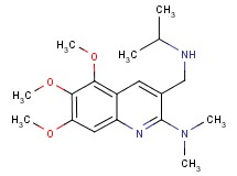 3-[(isopropylamino)methyl]-5,6,7-trimethoxy-N,N-dimethyl-2-quinolinamine