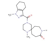 1-methyl-4-[(1-methyl-4,5,6,7-tetrahydro-1H-indazol-3-yl)carbonyl]-1,4,9-triazaspiro[5.6]dodecan-10-one
