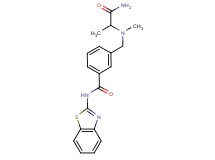 3-{[(2-amino-1-methyl-2-oxoethyl)(methyl)amino]methyl}-N-1,3-benzothiazol-2-ylbenzamide
