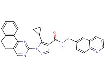 5-cyclopropyl-1-(5,6-dihydrobenzo[h]quinazolin-2-yl)-N-(6-quinolinylmethyl)-1H-pyrazole-4-carboxamide