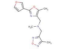 1-[2-(3-furyl)-5-methyl-1,3-oxazol-4-yl]-N-methyl-N-[(4-methyl-1,2,5-oxadiazol-3-yl)methyl]methanamine