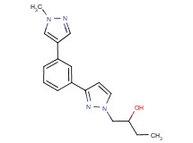 1-{3-[3-(1-methyl-1H-pyrazol-4-yl)phenyl]-1H-pyrazol-1-yl}-2-butanol
