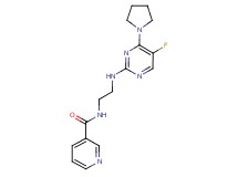N-{2-[(5-fluoro-4-pyrrolidin-1-ylpyrimidin-2-yl)amino]ethyl}nicotinamide