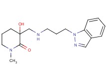 3-hydroxy-3-({[3-(1H-indazol-1-yl)propyl]amino}methyl)-1-methyl-2-piperidinone