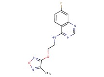 7-fluoro-N-{2-[(4-methyl-1,2,5-oxadiazol-3-yl)oxy]ethyl}quinazolin-4-amine