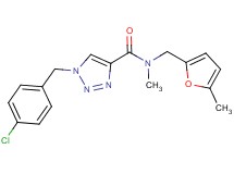 1-(4-chlorobenzyl)-N-methyl-N-[(5-methyl-2-furyl)methyl]-1H-1,2,3-triazole-4-carboxamide
