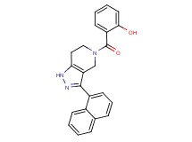 2-{[3-(1-naphthyl)-1,4,6,7-tetrahydro-5H-pyrazolo[4,3-c]pyridin-5-yl]carbonyl}phenol