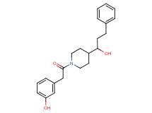 3-{2-[4-(1-hydroxy-3-phenylpropyl)-1-piperidinyl]-2-oxoethyl}phenol