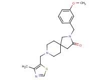 2-(3-methoxybenzyl)-8-[(4-methyl-1,3-thiazol-5-yl)methyl]-2,8-diazaspiro[4.5]decan-3-one