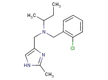 N-(2-chlorobenzyl)-N-[(2-methyl-1H-imidazol-4-yl)methyl]butan-2-amine