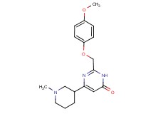 2-[(4-methoxyphenoxy)methyl]-6-(1-methylpiperidin-3-yl)pyrimidin-4(3H)-one