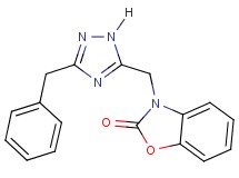 3-[(3-benzyl-1H-1,2,4-triazol-5-yl)methyl]-1,3-benzoxazol-2(3H)-one