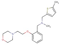 N-methyl-1-(5-methyl-2-thienyl)-N-[2-(2-morpholin-4-ylethoxy)benzyl]methanamine