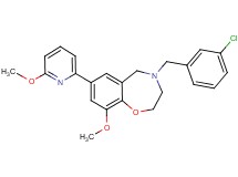 4-(3-chlorobenzyl)-9-methoxy-7-(6-methoxy-2-pyridinyl)-2,3,4,5-tetrahydro-1,4-benzoxazepine