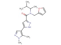N-(1,2-dimethylpropyl)-N-(2-furylmethyl)-1',5'-dimethyl-1'H,2H-3,4'-bipyrazole-5-carboxamide