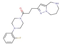 2-{3-[4-(2-fluorophenyl)-1-piperazinyl]-3-oxopropyl}-5,6,7,8-tetrahydro-4H-pyrazolo[1,5-a][1,4]diazepine dihydrochloride