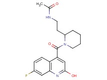 N-(2-{1-[(7-fluoro-2-hydroxy-4-quinolinyl)carbonyl]-2-piperidinyl}ethyl)acetamide