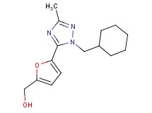 {5-[1-(cyclohexylmethyl)-3-methyl-1H-1,2,4-triazol-5-yl]-2-furyl}methanol