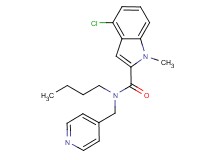 N-butyl-4-chloro-1-methyl-N-(pyridin-4-ylmethyl)-1H-indole-2-carboxamide