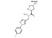 (2S,4R)-4-amino-N-{[1-(4-fluorophenyl)-1H-pyrazol-4-yl]methyl}-N-methylpyrrolidine-2-carboxamide