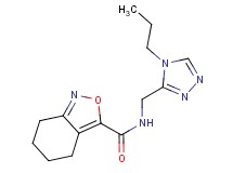 N-[(4-propyl-4H-1,2,4-triazol-3-yl)methyl]-4,5,6,7-tetrahydro-2,1-benzisoxazole-3-carboxamide