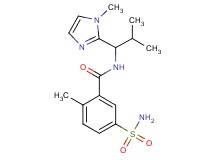 5-(aminosulfonyl)-2-methyl-N-[2-methyl-1-(1-methyl-1H-imidazol-2-yl)propyl]benzamide