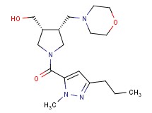[(3R*,4R*)-1-[(1-methyl-3-propyl-1H-pyrazol-5-yl)carbonyl]-4-(4-morpholinylmethyl)-3-pyrrolidinyl]methanol