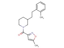 1-[(5-methyl-3-isoxazolyl)carbonyl]-3-[2-(2-methylphenyl)ethyl]piperidine