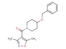 4-(benzyloxy)-1-[(3,5-dimethyl-4-isoxazolyl)carbonyl]piperidine