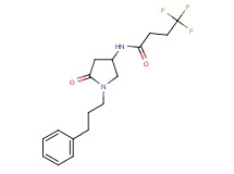 4,4,4-trifluoro-N-[5-oxo-1-(3-phenylpropyl)-3-pyrrolidinyl]butanamide