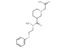 1-(2-amino-2-oxoethyl)-N-methyl-N-[2-(phenylthio)ethyl]-3-piperidinecarboxamide